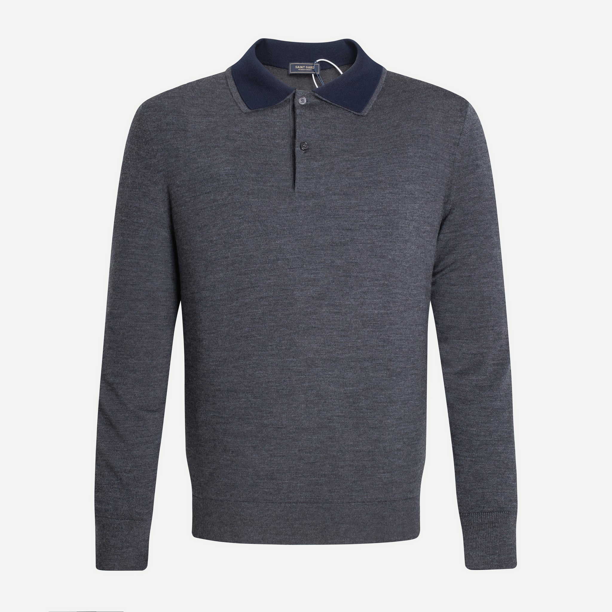 Áo len dệt kim cổ gập 2 lớp