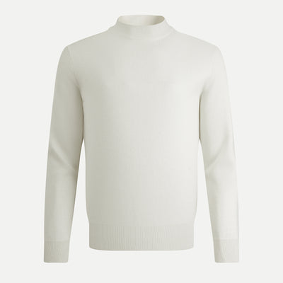 Áo len dệt kim cổ tròn