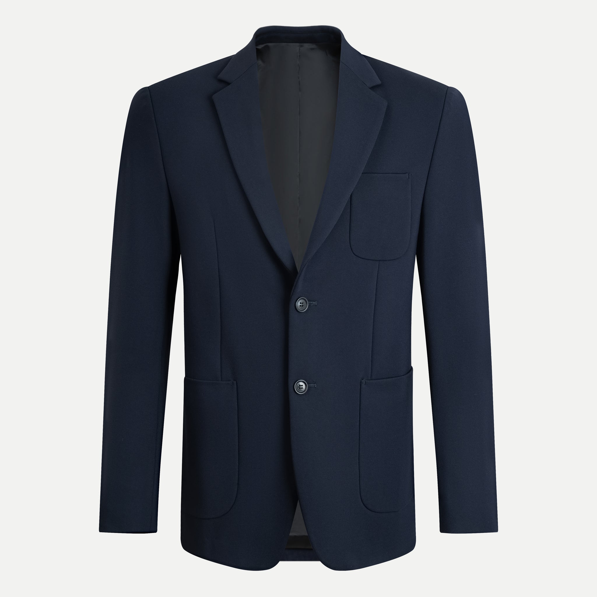 Blazer vải text phối túi